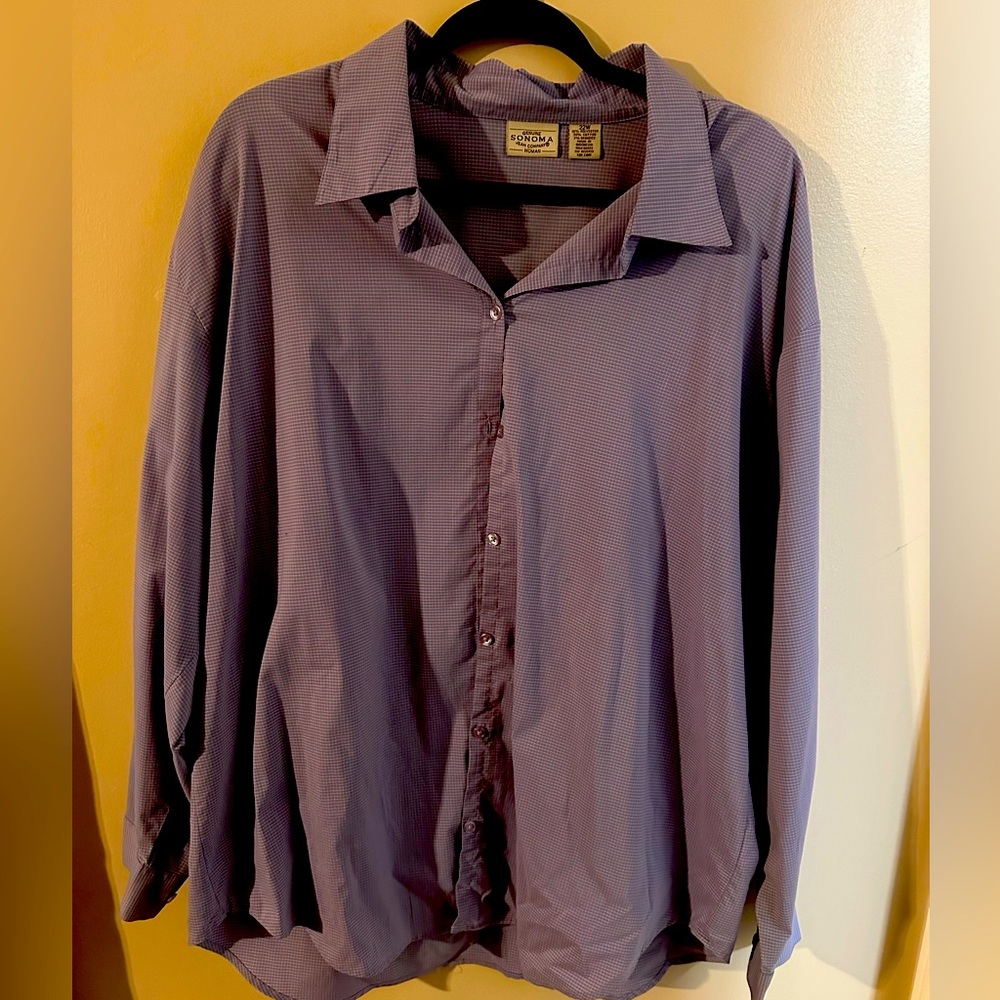 Sonoma Blouse- button down, long sleeve, 22, like new condition.